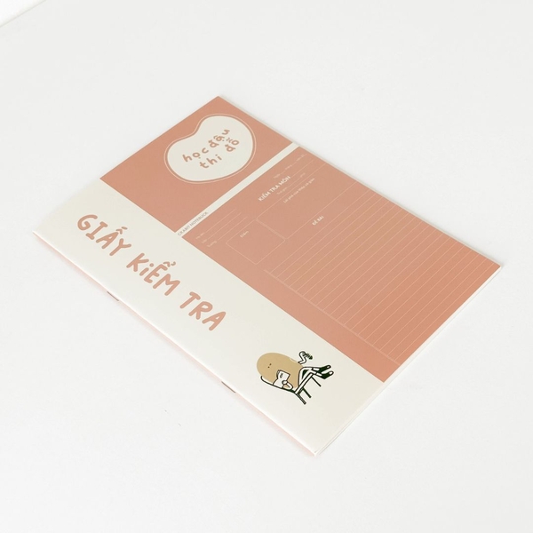 Giấy kiểm tra Học đậu Thi Đỗ - Đậu tương hồng