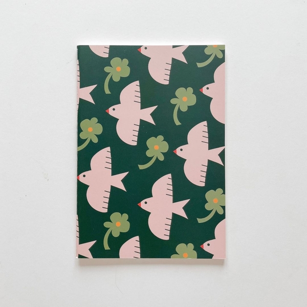 Vở kẻ ngang may gáy 80 trang 100gsm Green Bird - Chim