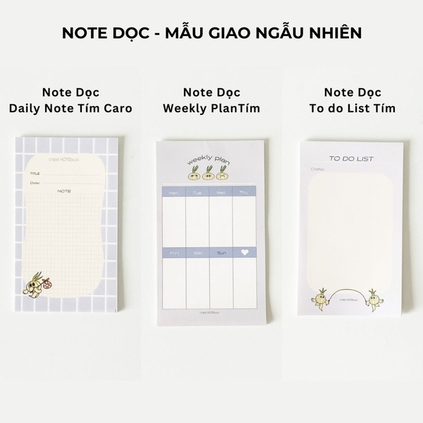 Giấy note dọc ghi chú - Onion