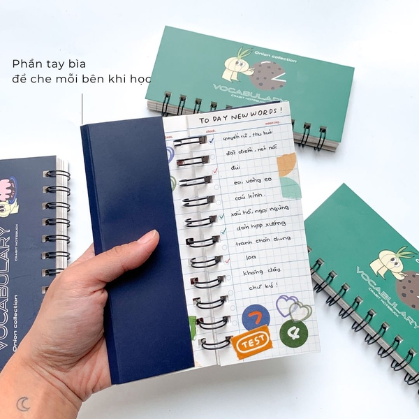 Sổ học từ vựng bỏ túi - Onion Xanh biển