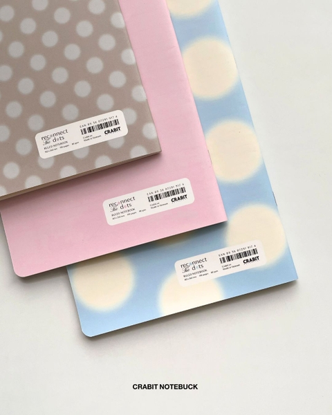 Combo 3 Vở kẻ ngang 100 trang 80gsm Chấm bi