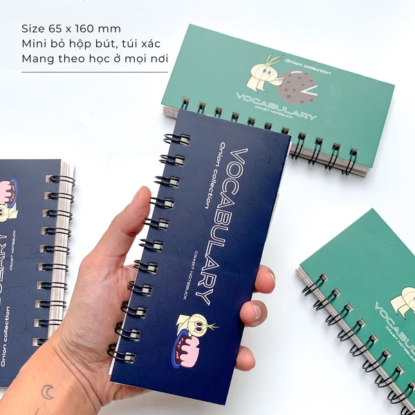 Sổ học từ vựng bỏ túi - Onion Xanh biển
