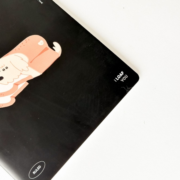 Vở kẻ ngang 120 trang Crabit x SGT - The Furry Friends - Cu Lỳ - Đen