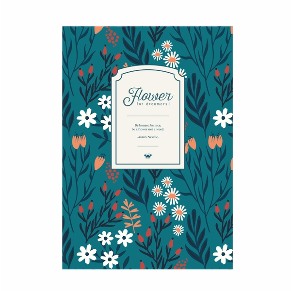 Vở kẻ ngang Flower Hoa trắng - 120 trang