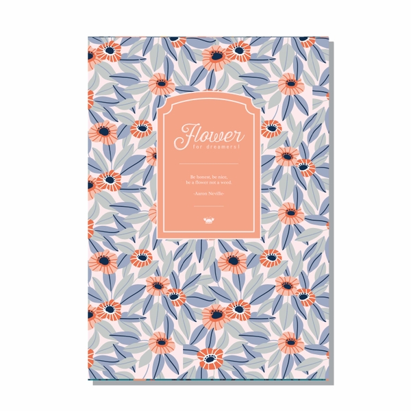 Combo 3 vở kẻ ngang 120 trang - Flower