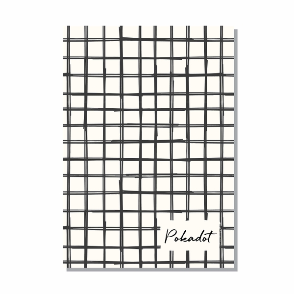 Vở kẻ ngang Pokadot Ô vuông đen - 80 trang