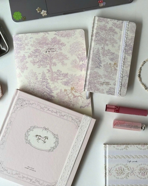 Vở grid caro 80gsm 100 trang The Reverie Diary - Nhũ Rừng Tím