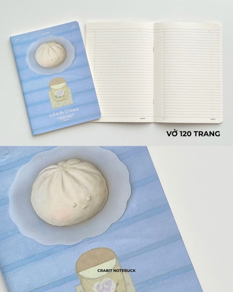 Vở kẻ ngang 70gsm 120 trang Miếng - Bành bao