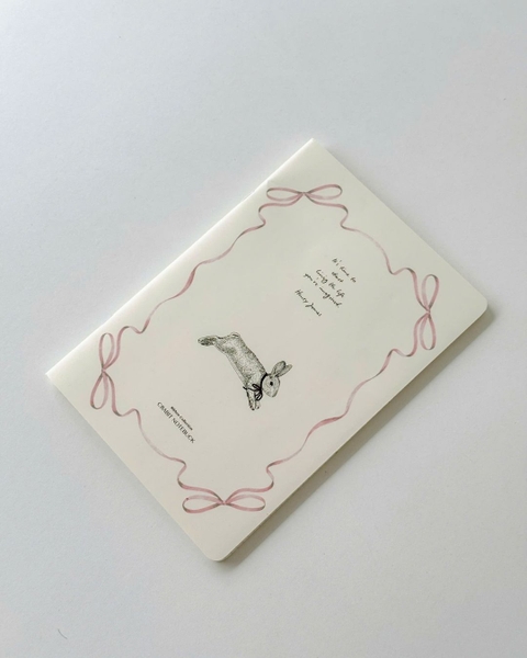 Vở grid caro 80gsm 100 trang The Reverie Diary - Thỏ Nơ Hồng