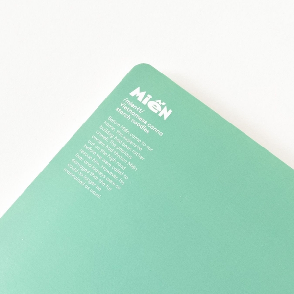 Vở kẻ ngang 120 trang Crabit x SGT - The Furry Friends - Miến - Xanh ngọc