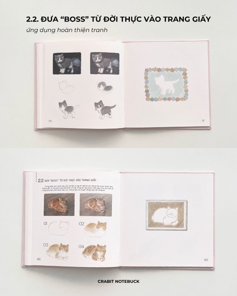 Sổ dạy vẽ A Line At A Time - Cat Lovers
