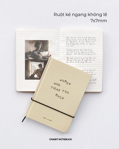 Sổ tay A5 kẻ ngang 130gsm 110 trang A Few Notes - Woman Who Think Too Much