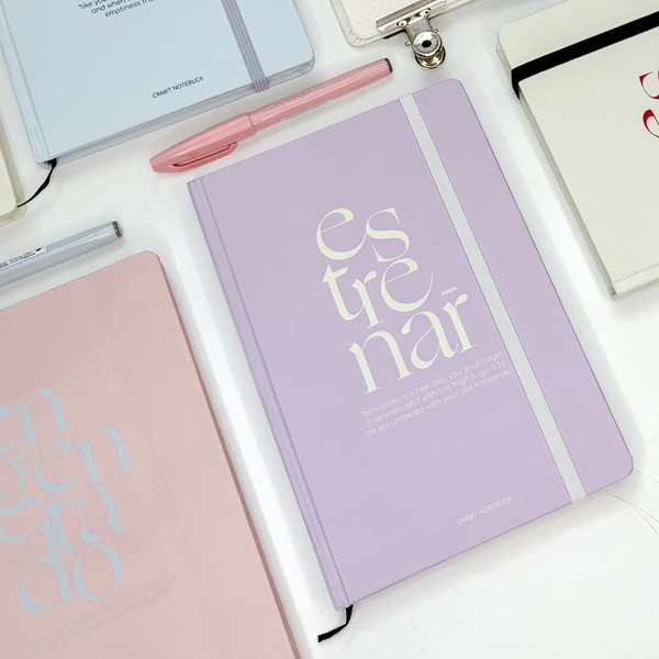 Sổ trơn A5 130gsm 110 trang Obscure Feeling - Tím