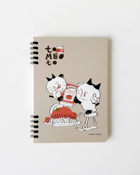 Sổ còng a5 slim binder 100gsm kẻ ngang - Tomeoto Ketchup
