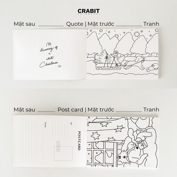 Sổ tô màu bút marker Falalala chủ đề lễ hội, giáng sinh
