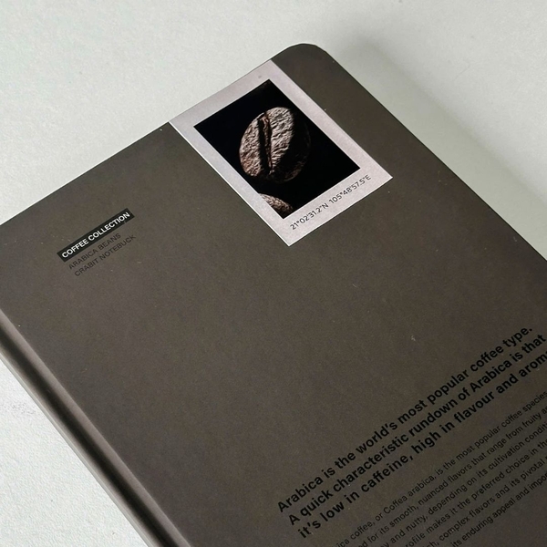 Sổ tay A5 kẻ ngang 130gsm Crabit Coffee Beans - Arabica