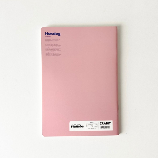 Vở kẻ ngang 120 trang Crabit x SGT - The Furry Friends - Tam ca - Hồng