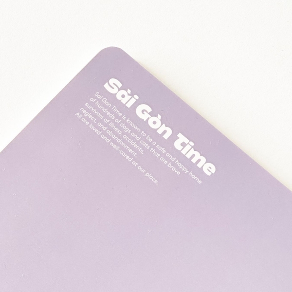 Vở chấm dot 120 trang Crabit x SGT - The Furry Friends - Xanh tím