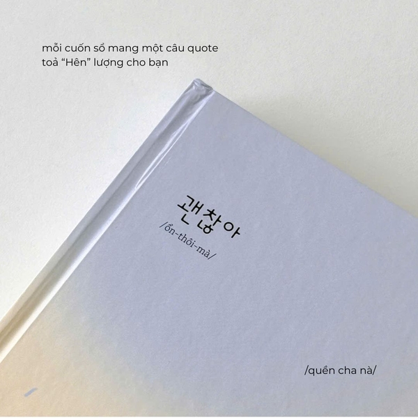 Sổ tay A5 grid 130gsm 128 trang - Hên đi mưa