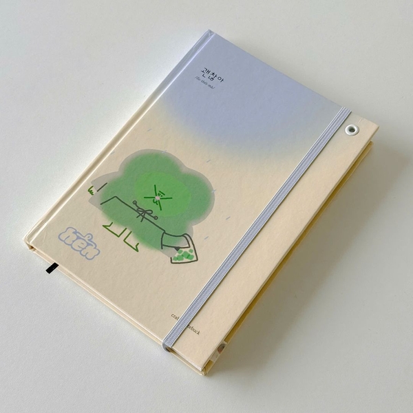 Sổ tay A5 grid 130gsm 128 trang - Hên đi mưa