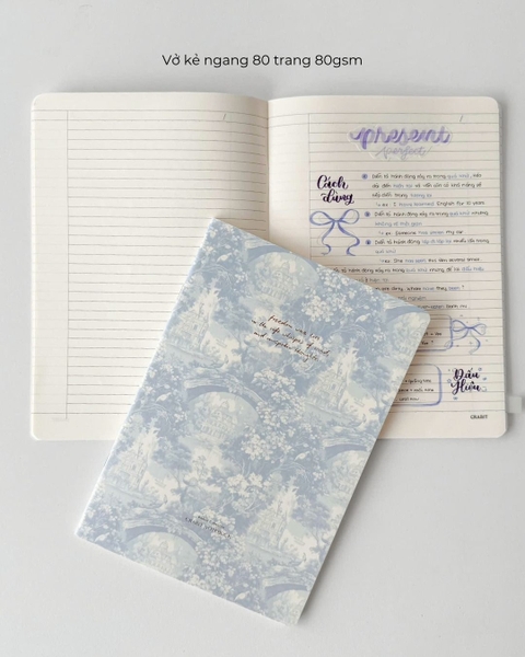 Vở kẻ ngang 80gsm 80 trang The Reverie Diary - Nhũ Vườn Xanh