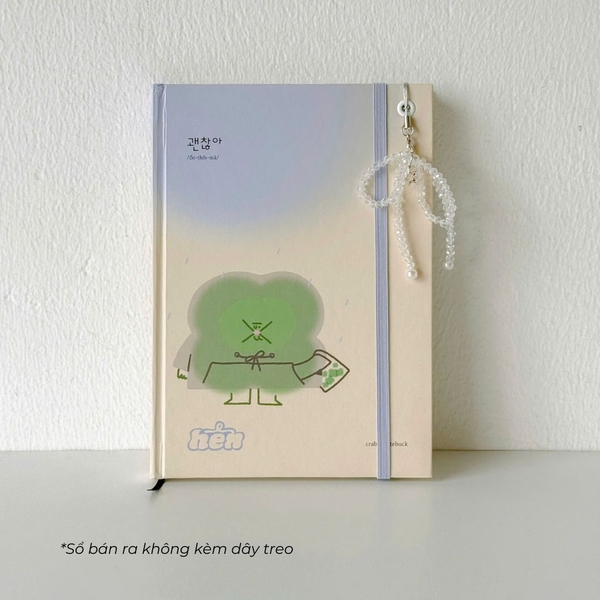 Sổ tay A5 grid 130gsm 128 trang - Hên đi mưa