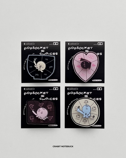 Popsocket Acrylic Spinning đế dán keo Chăm chỉ