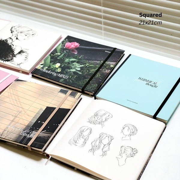 Sketchbook Vuông 190gsm - Thought Xanh Biển