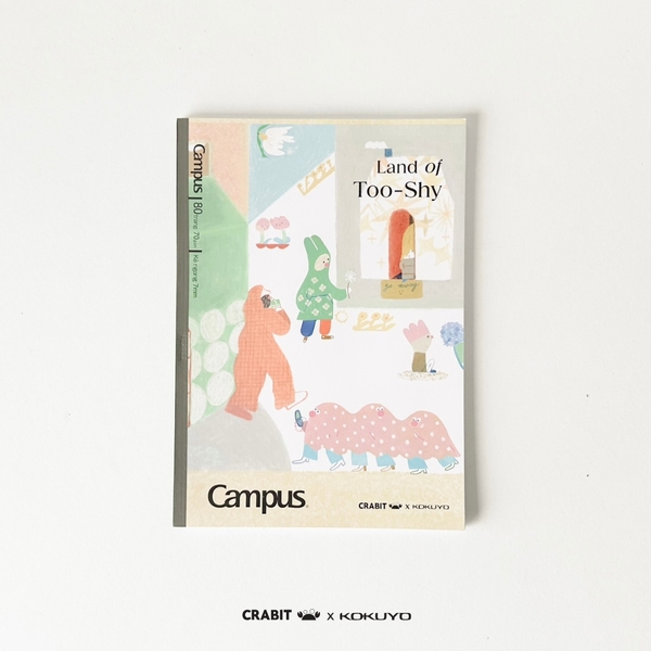 Vở B5 kẻ ngang 80 trang Cư dân - Crabit x Kokuyo - Land of Too-Shy