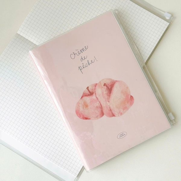 Sổ A5 grid 130gsm 128 trang Peach Pocket