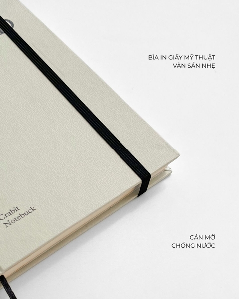 Sổ lịch kế hoạch Planner 2026 14 tháng A5 Crabit The Unfold - Be