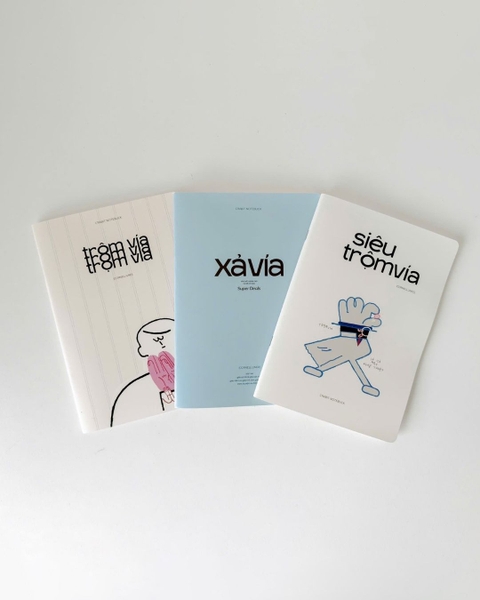 Combo 3 Vở cornell 120 trang 70gsm Trộm vía