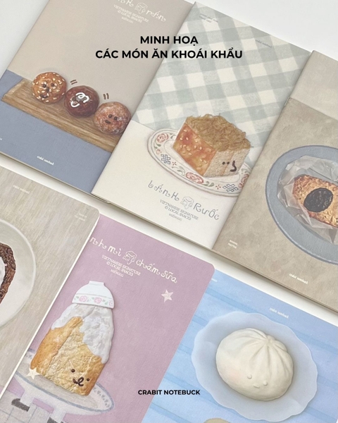 Vở kẻ ngang 70gsm 80 trang Miếng - Bánh rán