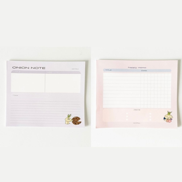 Giấy note to ghi chú - Onion