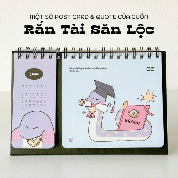 Lịch 2025 để bàn - Crabit Calendar Rắn Săn Mồi có lịch âm