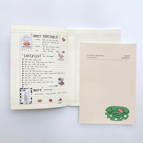 Combo 3 vở may gáy 100gsm 80 trang Buddy