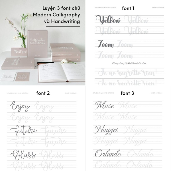 Bộ sách luyện viết Modern Calligraphy & Handwriting
