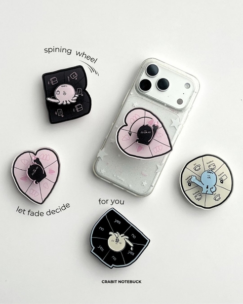 Popsocket Acrylic Spinning đế dán keo Chăm chỉ