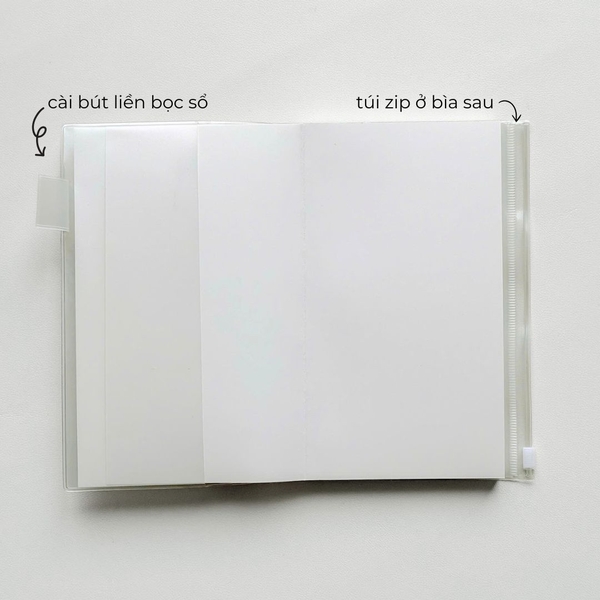 Sổ A5 grid 130gsm 128 trang Peach Pocket