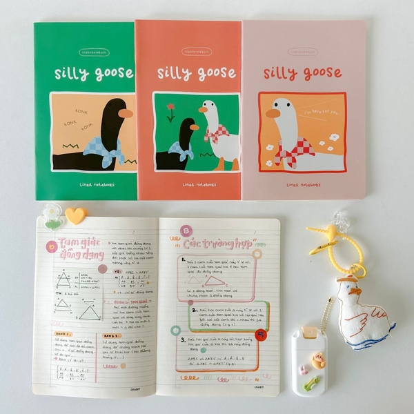 3 Vở kẻ ngang 80 trang Silly Goose