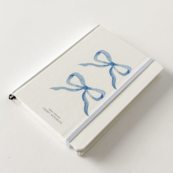 Sổ grid A5 Ribbon Collection Nơ Xanh