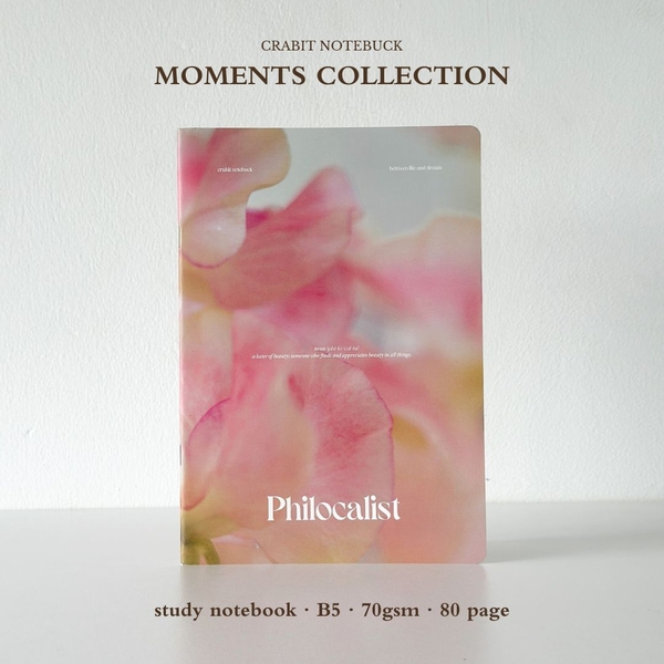 Vở kẻ ngang 80 trang Moments Collection - Hoa hồng