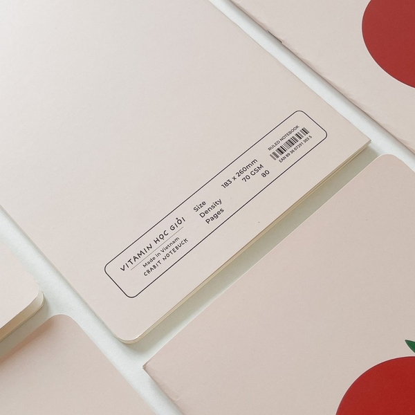 Vở kẻ ngang 80 trang Vitamin Cà chua