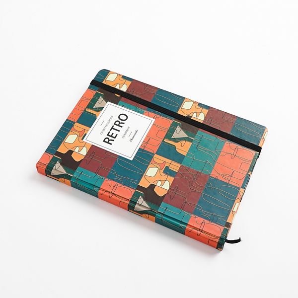 Sổ tay Retro nâu đỏ - trơn