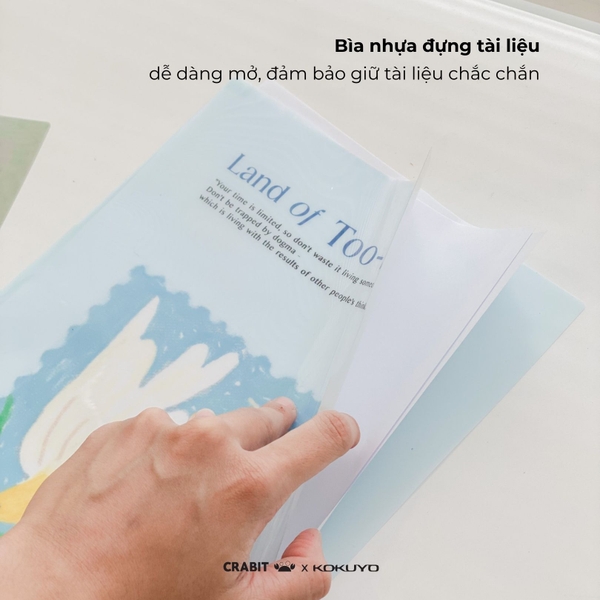 Set 4 Bìa lá size A4 Crabit x Kokuyo Campus | Land of Too Shy