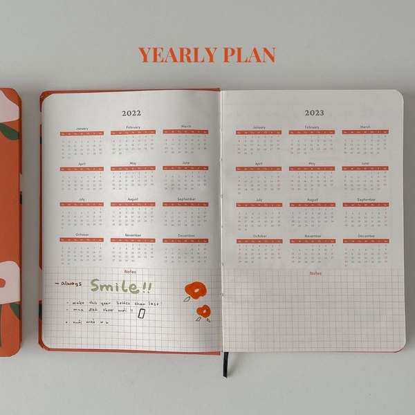 Sổ lịch Planner 2022 Special Edition - Red Flower