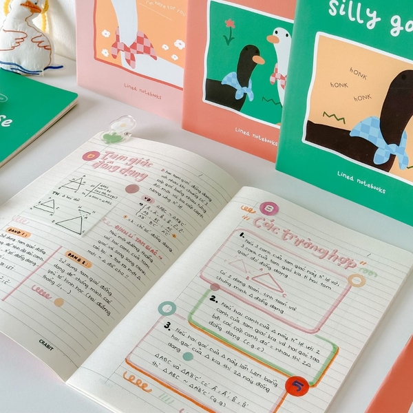 Vở kẻ ngang 80 trang Silly Goose Ngỗng Cam