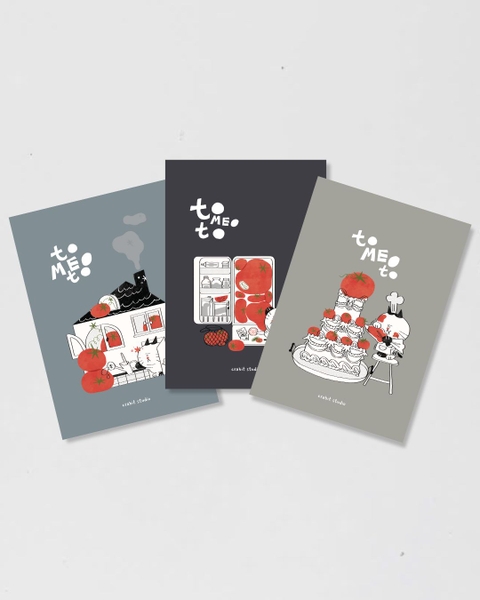 Combo 3 Vở kẻ ngang chấm 100 trang 80gsm Tomeoto