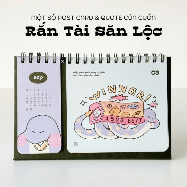 Lịch 2025 để bàn - Crabit Calendar Rắn Săn Mồi có lịch âm