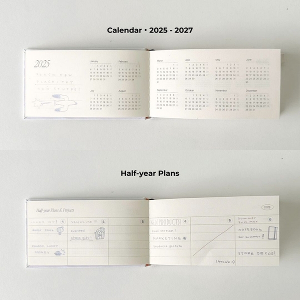 Sổ lịch Planner 2025 - Pocket Weekly Plan - 6 Months